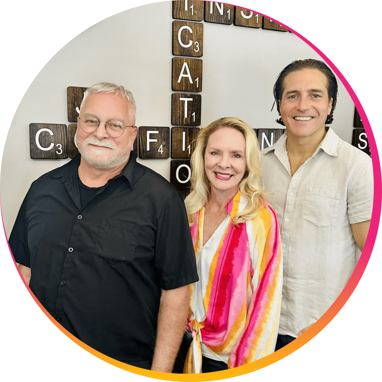 Dr. Anna Saylor, Dr. John Johr, and Dr. Zach Conner of Van Every Family Chiropractic